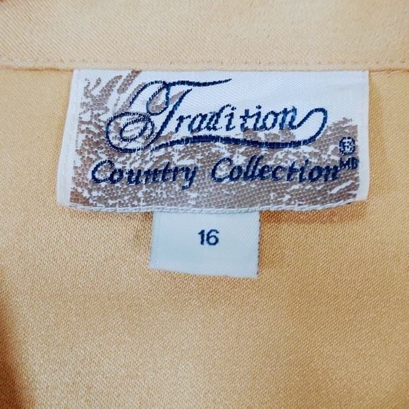 Vintage Embroidered Floral Long Sleeve Top / Shacket - Picture 7 of 7